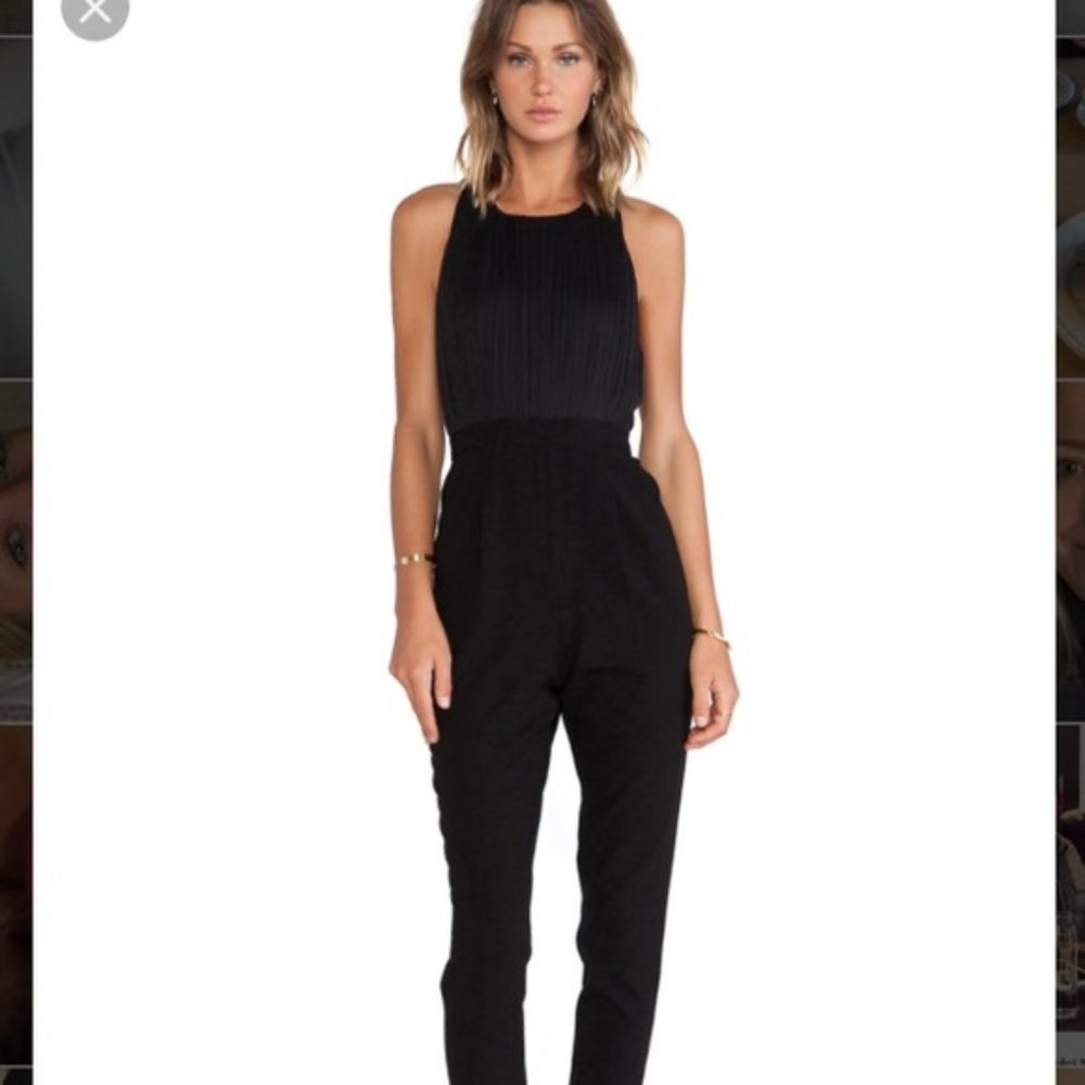Alice Olivia Black Halter Jumpsuit